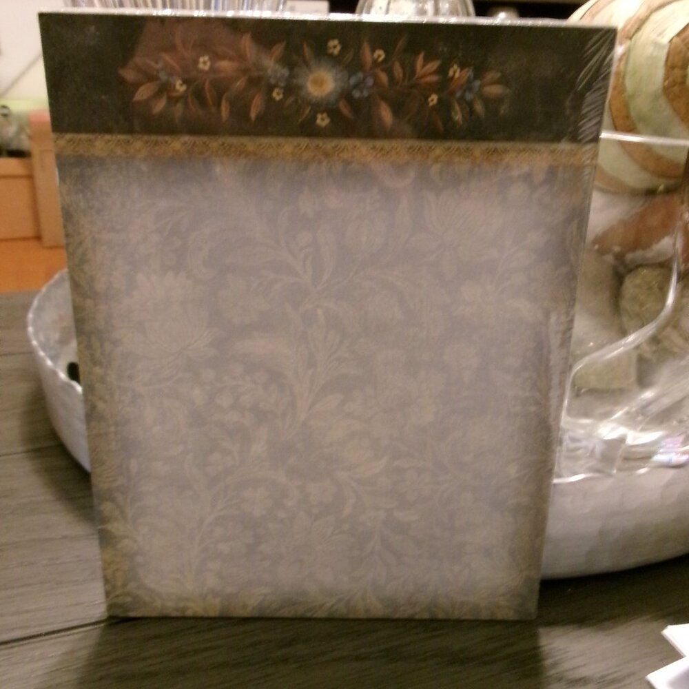 Elizabeth King Brownd LANG Vintage Main Street Press Note Pad PRESSED FLOWERS